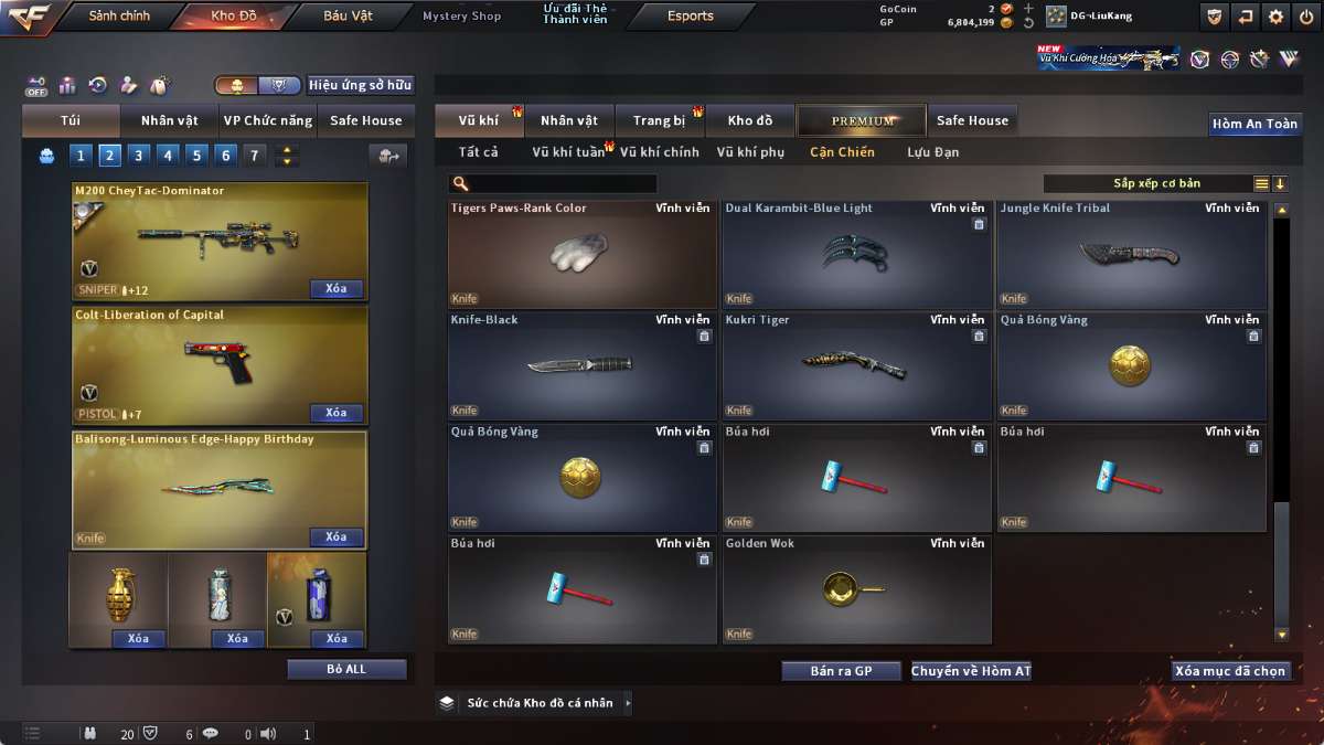 shop acc cf uy tin gia re